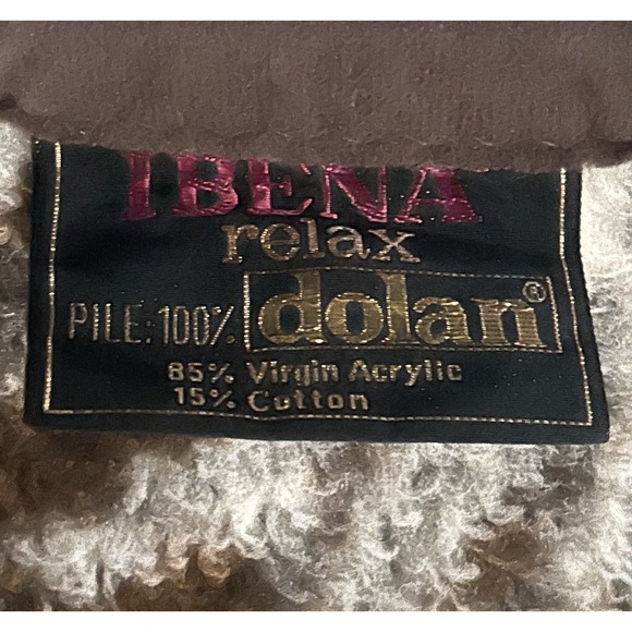 Vintage Ibena Relax Dolan Leopard Blanket Reversible Brown West Germany Rare - Picture 9 of 13